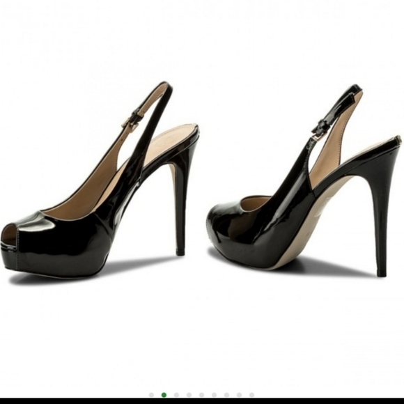 Guess Shoe Size 7.5 Sling Back Stiletto Open Toe - Picture 3 of 16